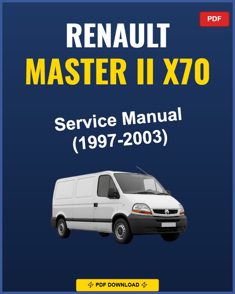Renault Master Ii X70 1997-2003 Repair Workshop Manual | 1997 1998