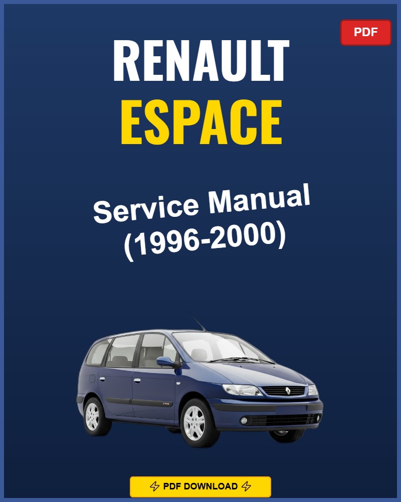 Renault Espace 1996-2000 Repair Workshop Manual | 1996 1997 1998