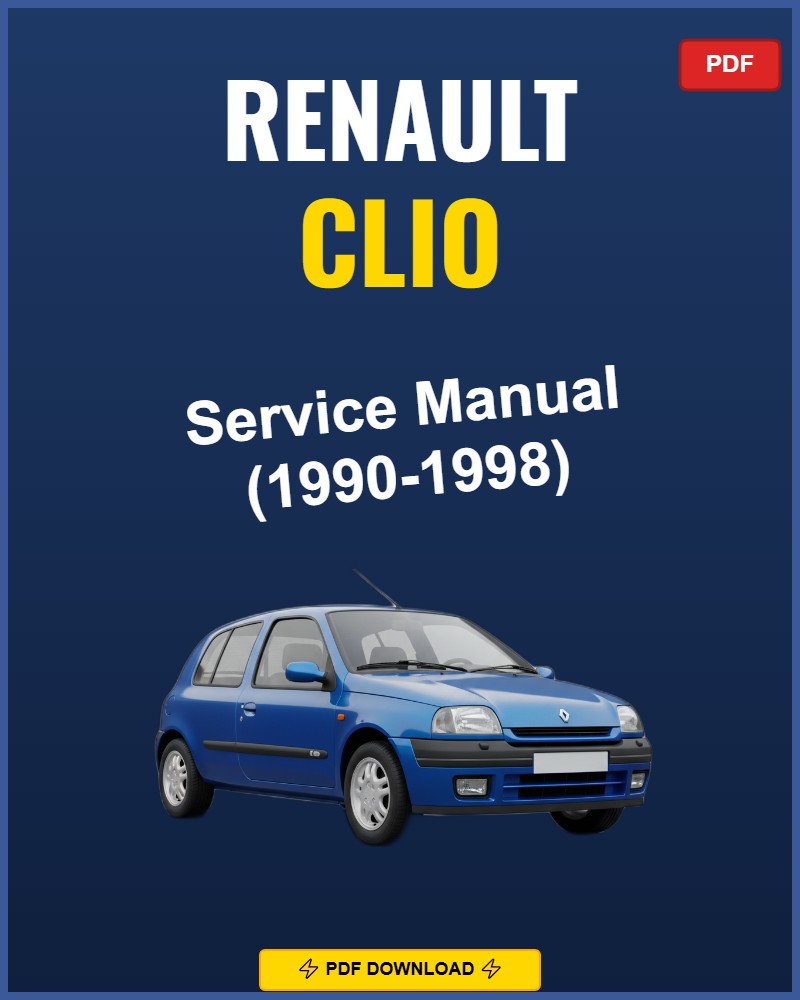 Renault Clio 1990-1998 Repair Workshop Manual | 1990 1991 1992 1993 1994 199