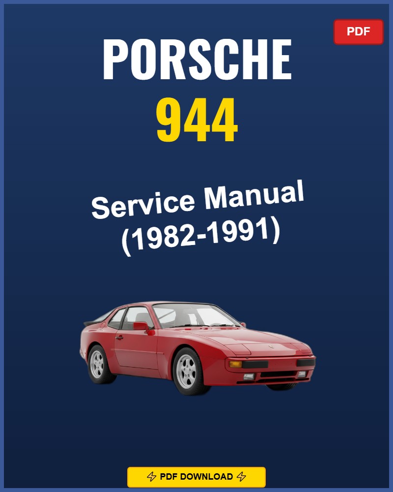 Porsche 944 1982-1991 Repair Workshop Manual | 1982 1983 1984 1985 1986 1987