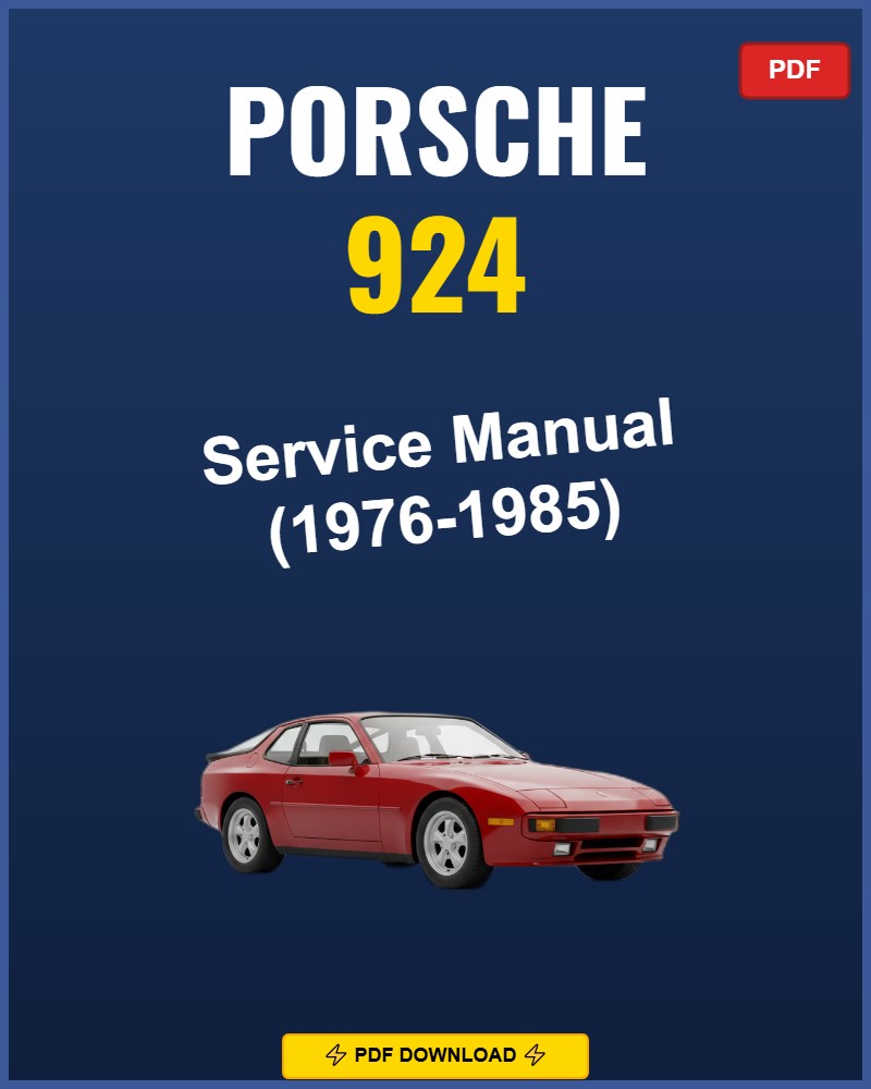 Porsche 924 1976-1985 Repair Workshop Manual | 1976 1977 1978 1979 1980 1981