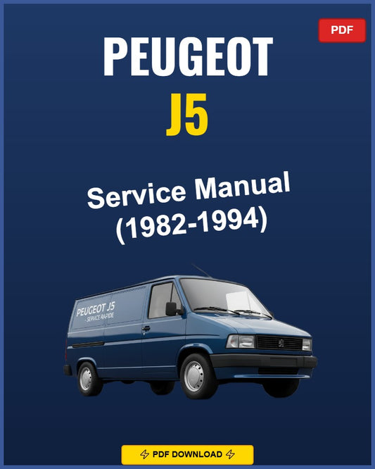 Peugeot J5 1982-1994 Repair Workshop Manual | 1982 1983 1984 1985 1986 1987