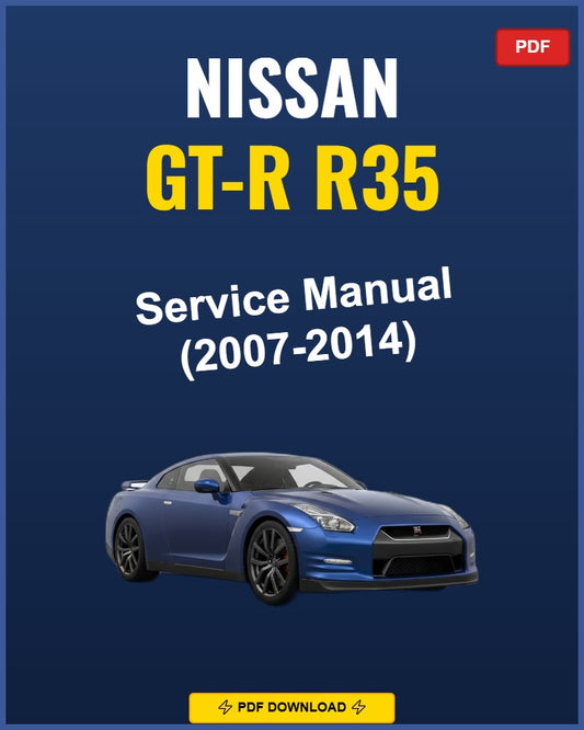 Nissan Gt-R R35 2007-2014 Repair Workshop Manual | 2007 2008 2009 2010 2011