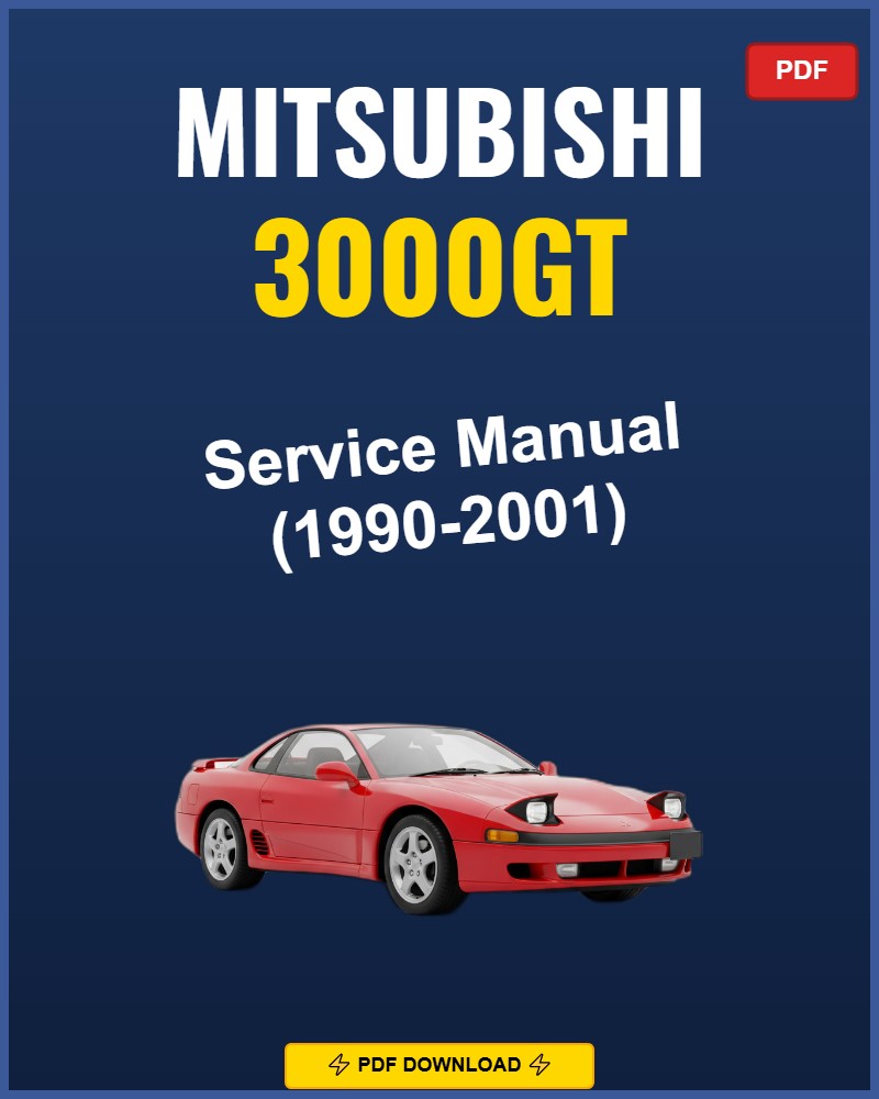 Mitsubishi 3000Gt 1990-2001 Repair Workshop Manual | 1990 1991 1992 1993