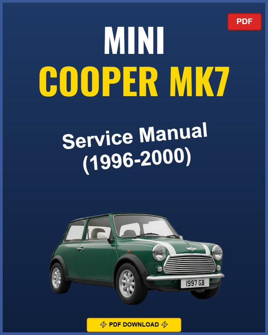 Mini Cooper Mk7 1996-2000 Repair Workshop Manual | 1996 1997 1998 1999 2000