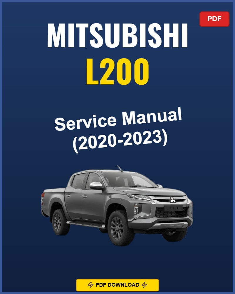 Mitsubishi L200 2020-2023 Repair Workshop Manual | 2020 2021 2022 2023