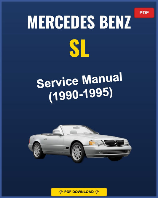 Mercedes Benz Sl 1990-1995 Repair Workshop Manual | 1990 1991 1992 1993 1994