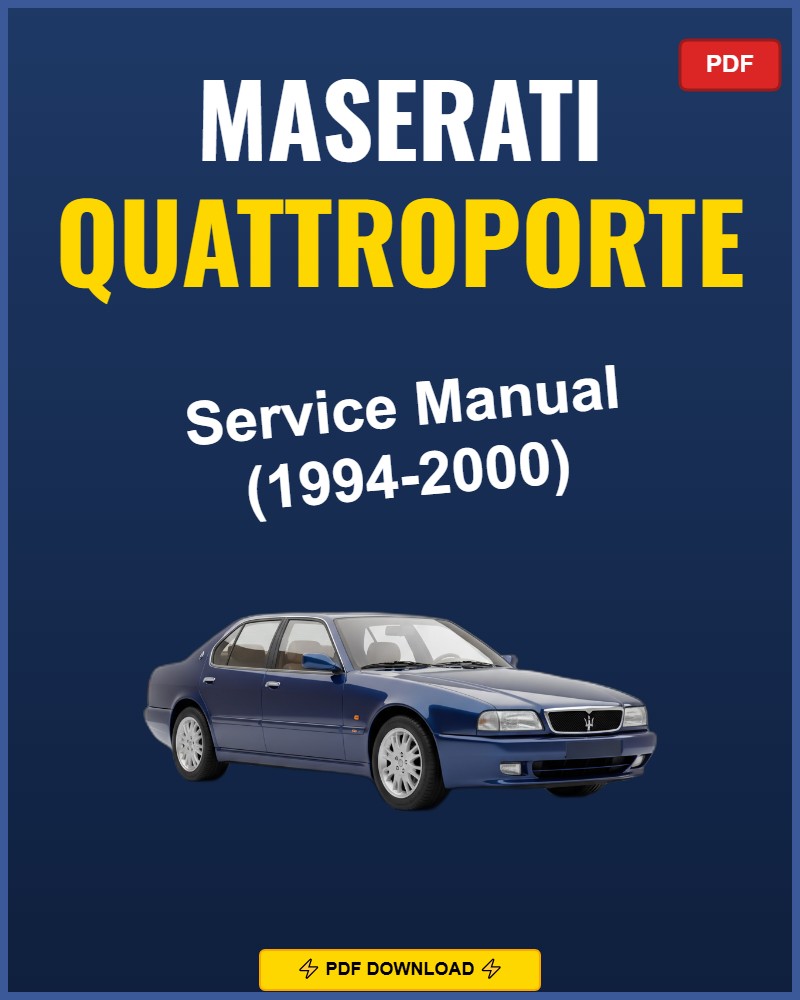 Maserati Quattroporte 1994-2000 Repair Workshop Manual | 1994 1995 1996 1997