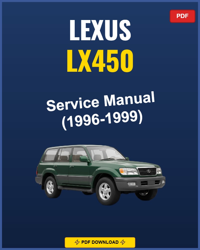 Lexus Lx450 1996 Repair Workshop Manual | 1996