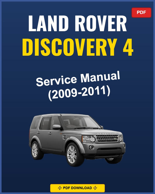 Land Rover Discovery 4 2009-2011 Repair Workshop Manual | 2009 2010 2011