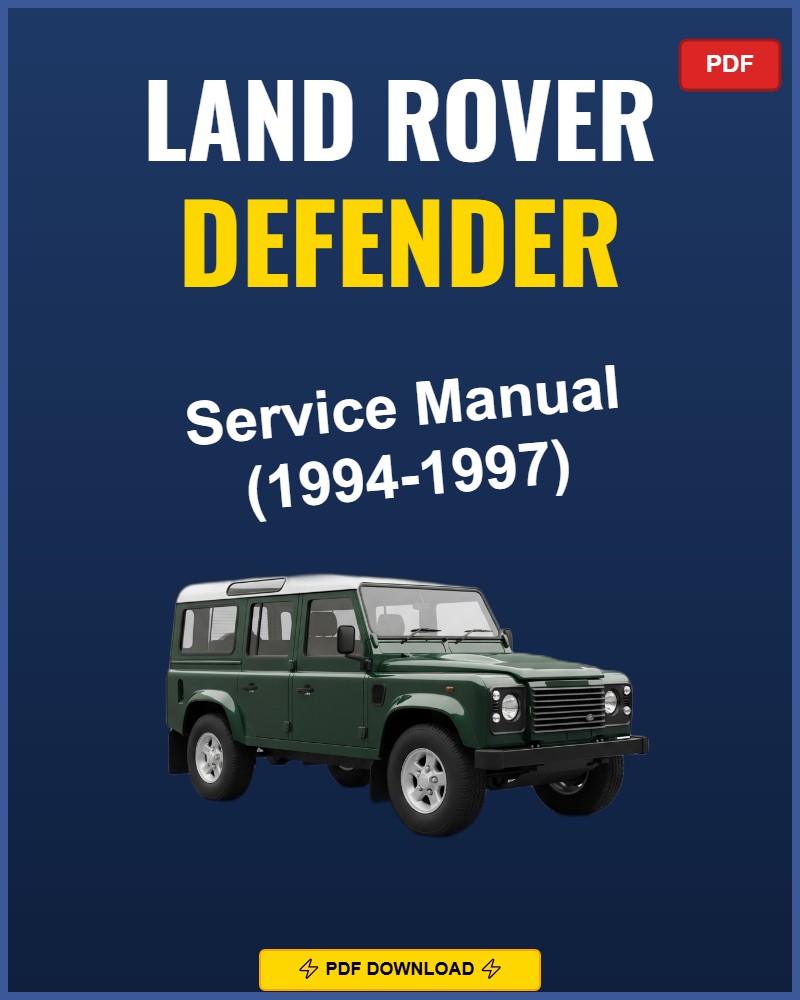 Land Rover Defender 1994-1994 Repair Workshop Manual | 1994