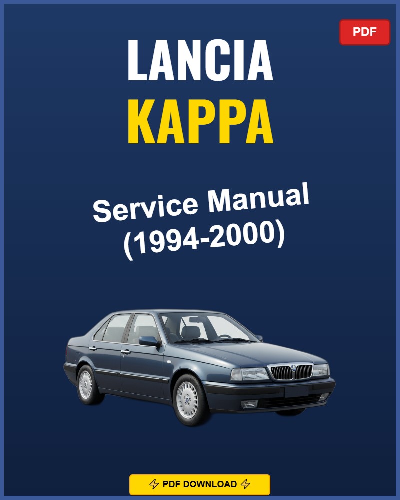 Lancia Kappa 1994-2000 Repair Workshop Manual | 1994 1995 1996 1997 1998 199