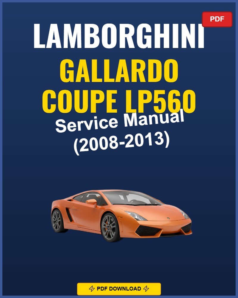 Lamborghini Gallardo Lp560 2008-2013 Repair Workshop Manual | 2008 2009 2010