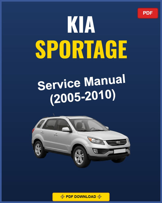 Kia Sportage 2005-2010 Repair Workshop Manual | 2005 2006 2007 2008 2009 201