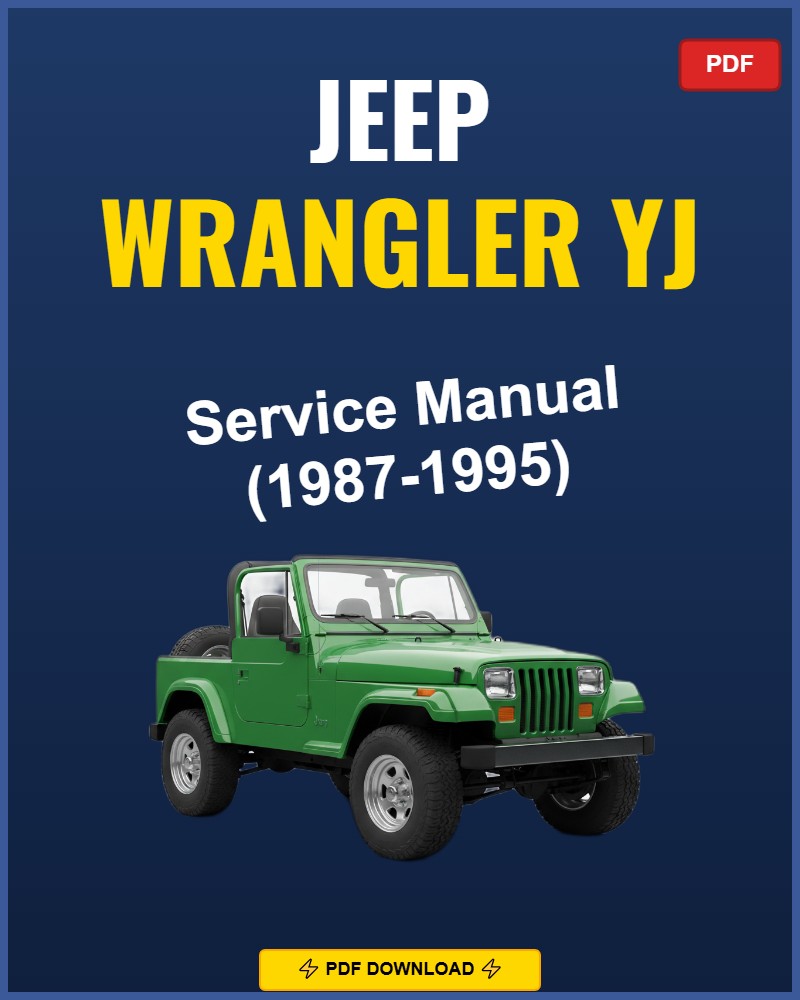 Jeep Wrangler Yj 1987-1995 Repair Workshop Manual | 1987 1988 1989 1990 1991