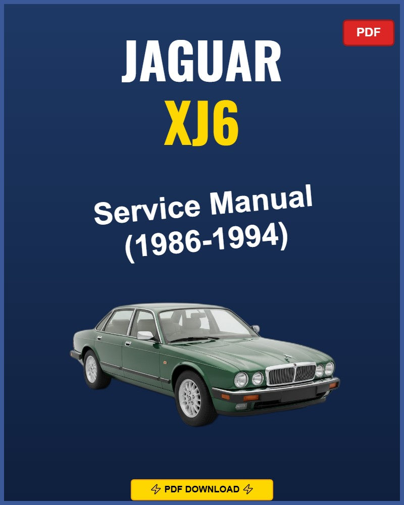 Jaguar Xj6 1986-1994 Repair Workshop Manual | 1986 1987 1988 1989 1990 1991