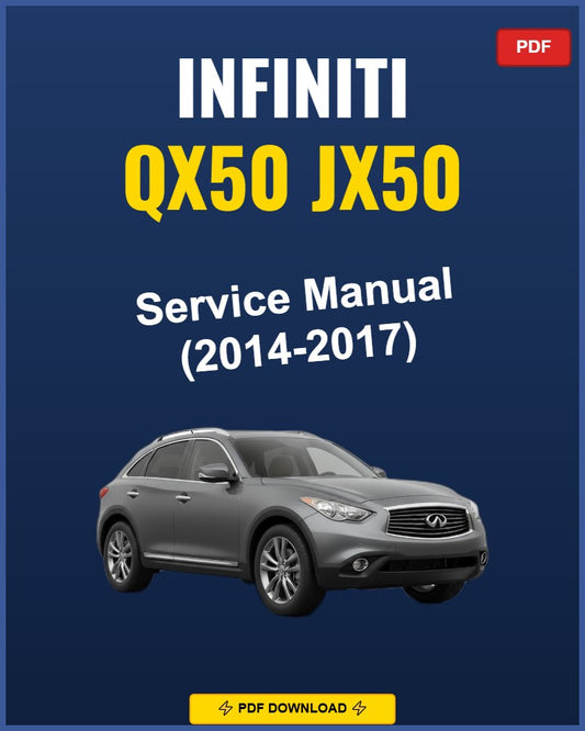 Infiniti Qx50 Jx50 2014-2017 Repair Workshop Manual | 2014 2015 2016