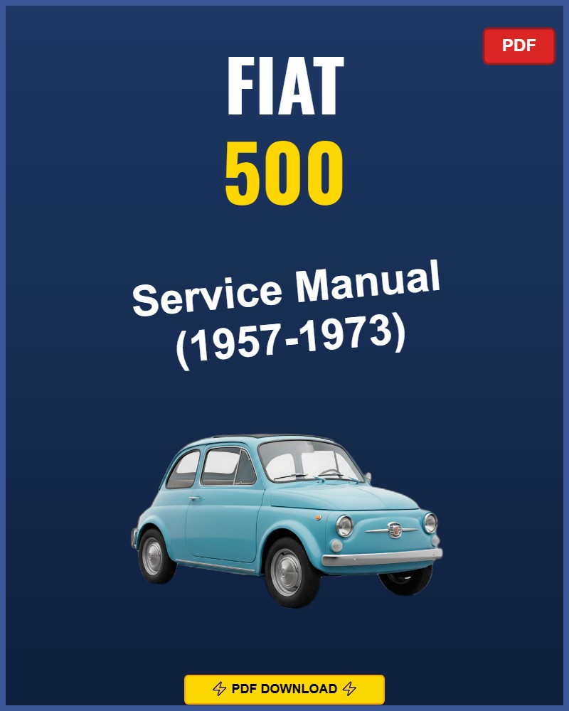 Fiat 500 1957-1973 Repair Workshop Manual | 1957 1958 1959 1960 1961 1962