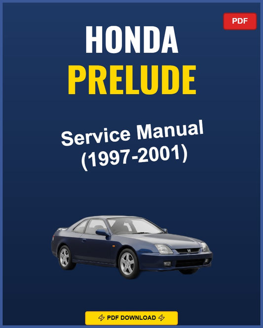Honda Prelude 1997-2001 Repair Workshop Manual | 1997 1998 1999 2000 2001