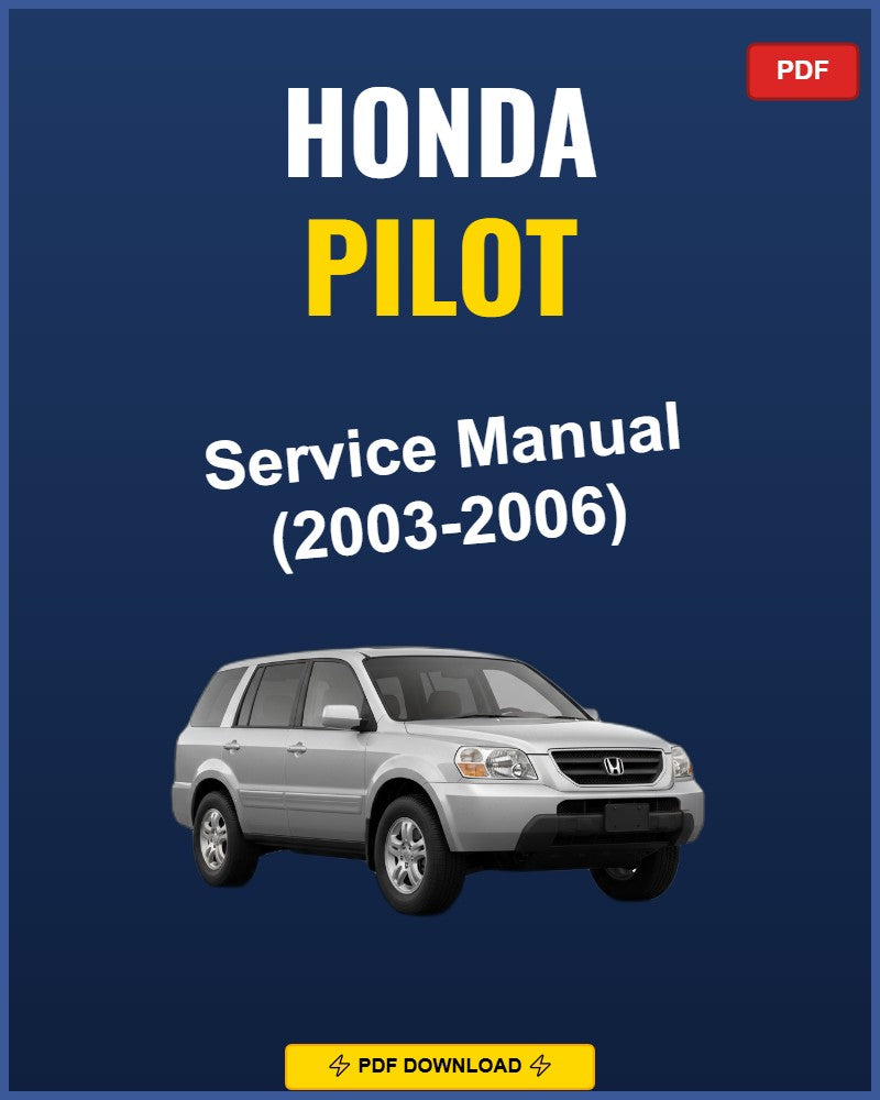 Honda Pilot 2003 Repair Workshop Manual | 2003