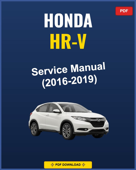 Honda Hr-V 2016 Repair Workshop Manual | 2016