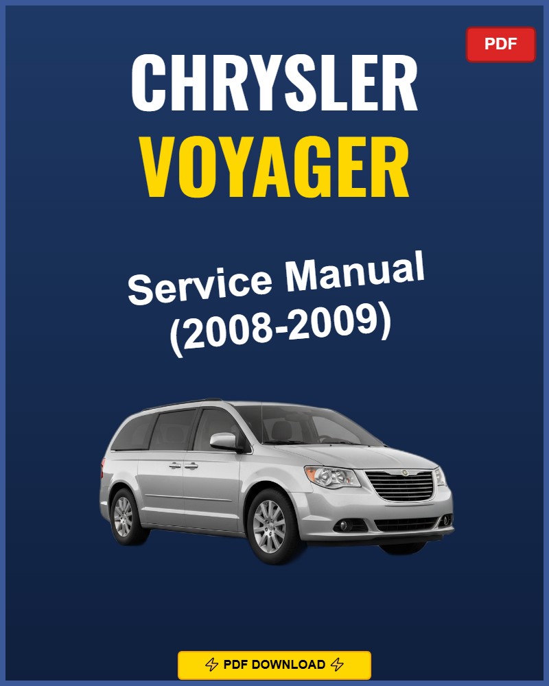 Chrysler Voyager 2008-2009 Repair Workshop Manual | 2008 2009