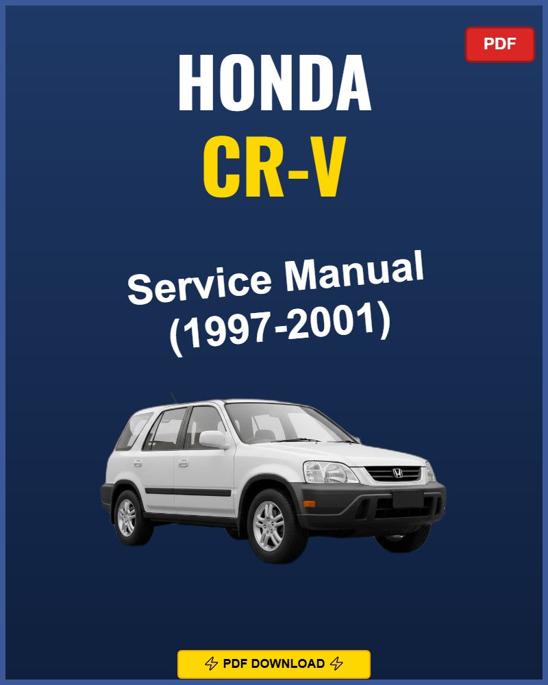 Honda Cr-V 1997-2001 Repair Workshop Manual | 1997 1998 1999 2000 2001