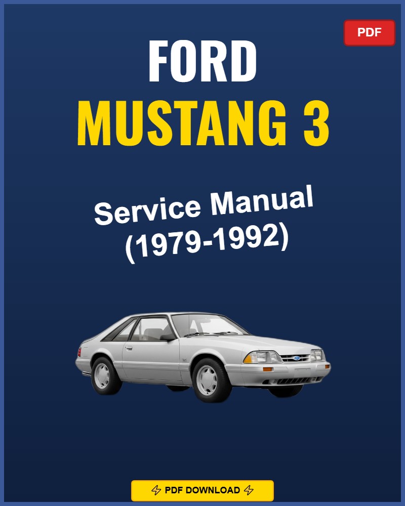 Ford Mustang 1979-1992 Repair Workshop Manual | 1979 1980 1981 1982 1983