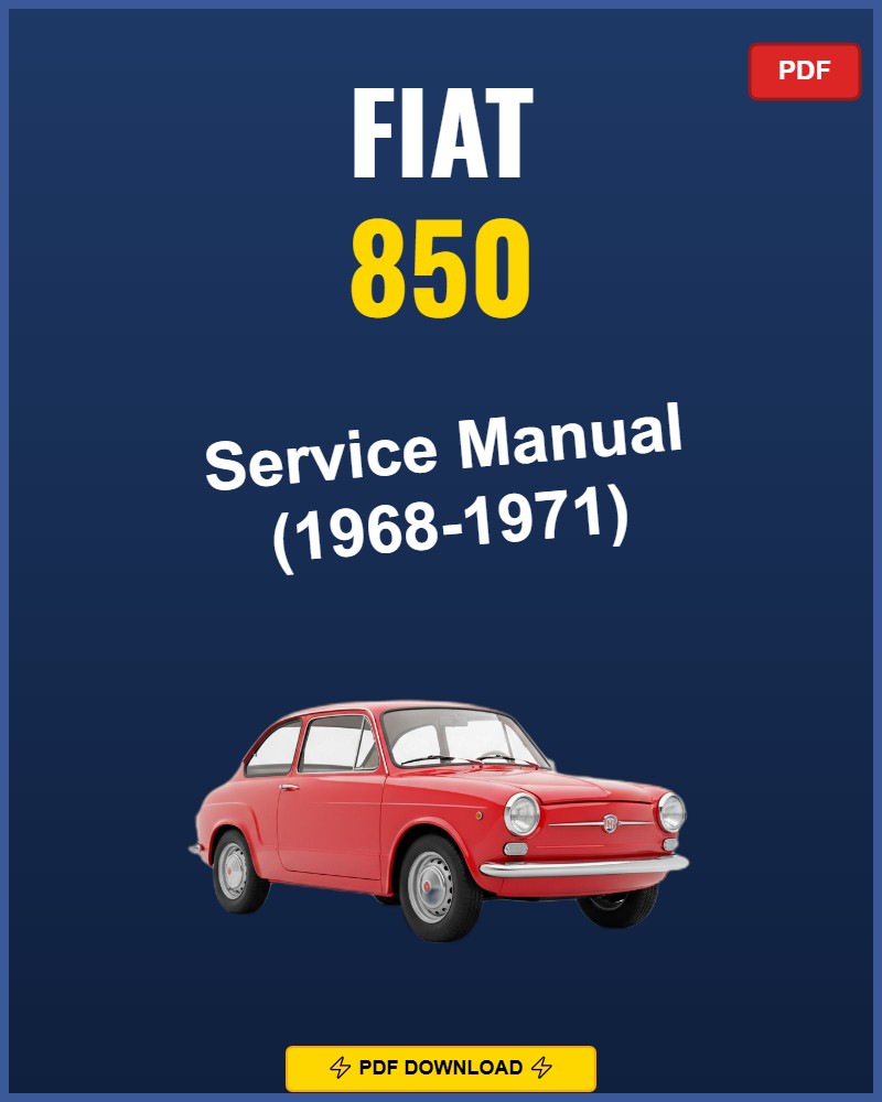 Fiat 850 1968 Repair Workshop Manual | 1968
