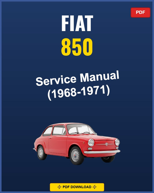 Fiat 850 1968 Repair Workshop Manual | 1968