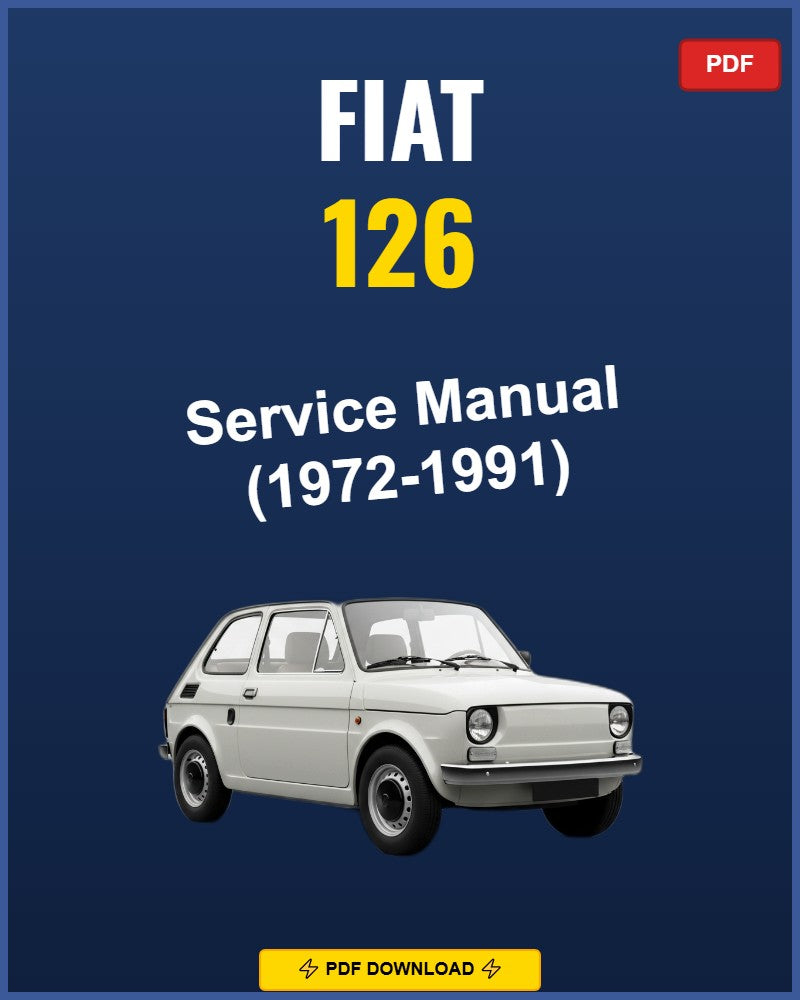 Fiat 126 1972-1991 Repair Workshop Manual | 1972 1973 1974 1975 1976 1977